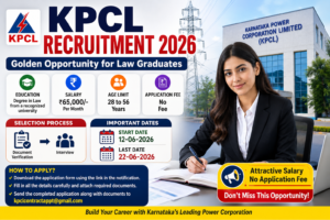 KPCL Recruitment 2026 Notification