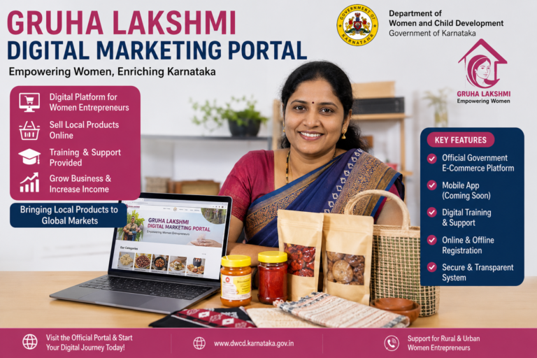 Gruha Lakshmi Digital Marketing Portal helping women entrepreneurs sell products online in Karnataka