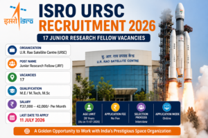 ISRO URSC Recruitment 2026 JRF Vacancy